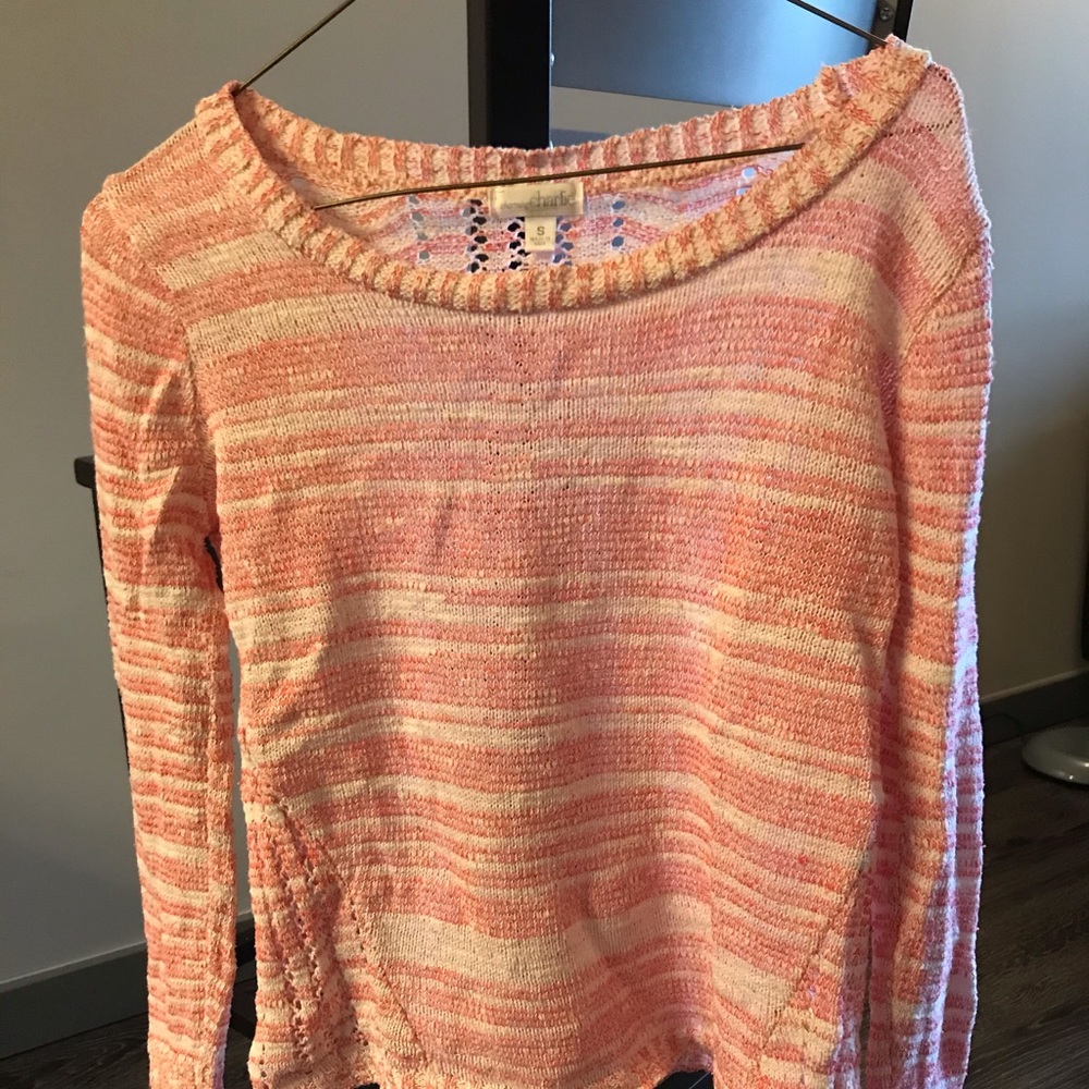 Pink and White Delicate Sweater